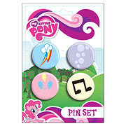 My Little Pony Cutie Mark Pin Set 4-Pack